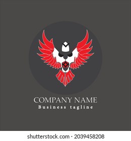 EIGOL BIRD unique logo red vector file