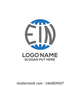 EIN LETTER LOGO DESIGN TEMPLATE