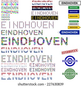 Eindhoven text design set