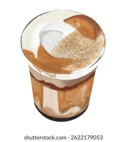 Einspanner creme Viena café café café café café sobremesa