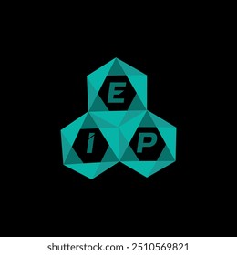 Logotipo da carta criativa minimalista EIP. EIP vetor exclusivo iniciais alfabeto letra logotipo design
