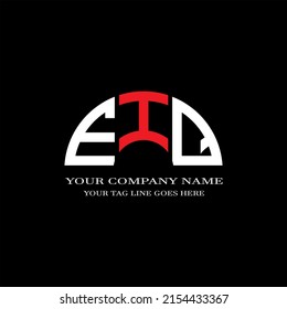 EIQ letter logo creative design with vector graphic