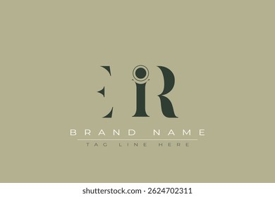 EIR abstract letter logo design. This logo is designed by three abstract letters.