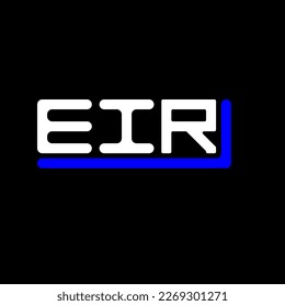 EIR letter logo creative design with vector graphic, EIR simple and modern logo.