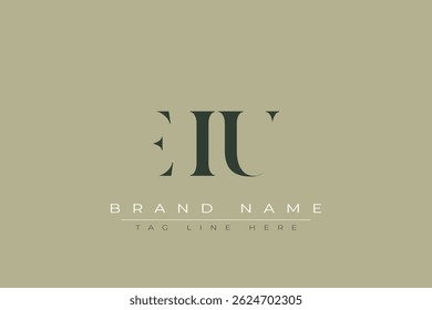 EIU abstract letter logo design. This logo is designed by three abstract letters.