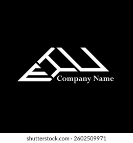 EIU logo design, EIU simple and modern logo. EIU luxurious alphabet design  