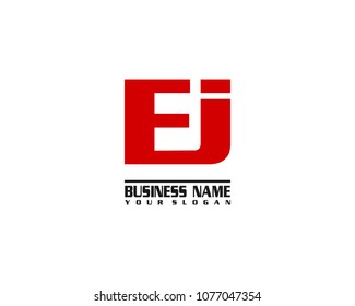 EJ company linked letter logo