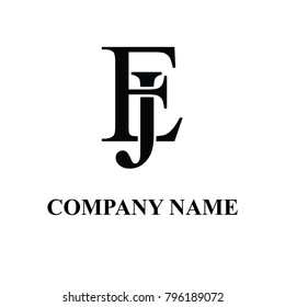 ej initial logo design