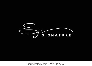 EJ initials Handwriting signature logo. EJ Hand drawn Calligraphy lettering Vector. EJ letter real estate, beauty, photography letter logo design.