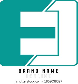 logotipo de las iniciales de EJ, logotipo de las iniciales de nombre, logotipo de las iniciales de la empresa, logotipo de las iniciales de la persona.