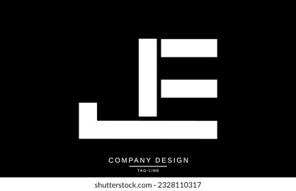 EJ, JE, Abstract Letters Logo Monogram