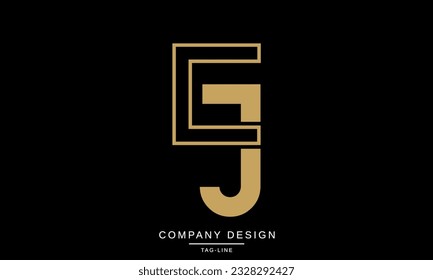 EJ, JE, Abstract Letters Logo Monogram