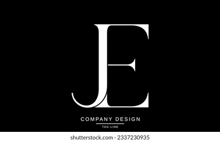 EJ, JE, Abstract Letters Logo Monogram