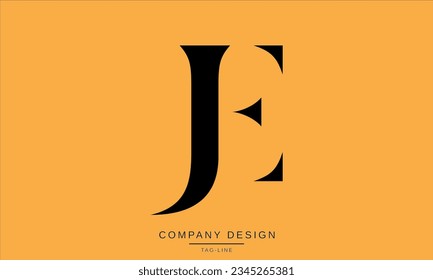 EJ, JE, Abstract Letters Logo Monogram