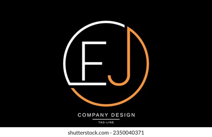 EJ, JE, Abstract Letters Logo Monogram