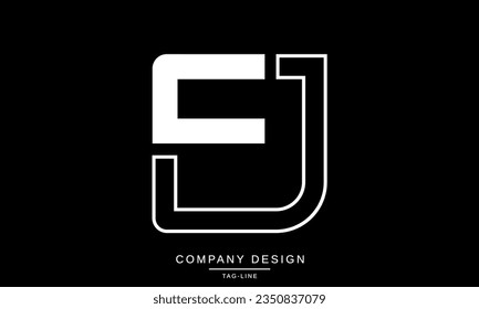 EJ, JE, Abstract Letters Logo Monogram