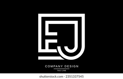 EJ, JE, Abstract Letters Logo Monogram