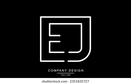 EJ, JE, Abstract Letters Logo Monogram