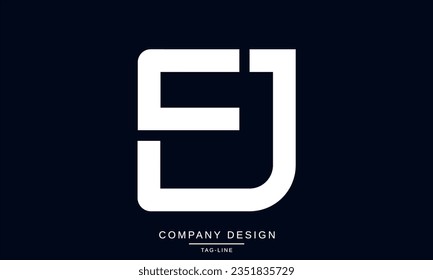 EJ, JE, Abstract Letters Logo Monogram