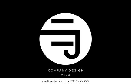 EJ, JE, Abstract Letters Logo Monogram