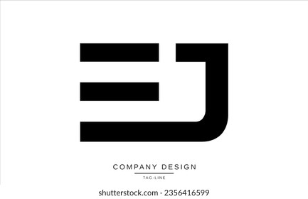 EJ, JE, Abstract Letters Logo Monogram