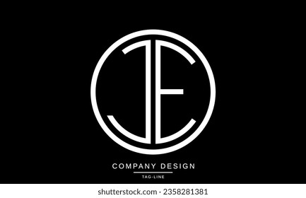 EJ, JE, Abstract Letters Logo Monogram