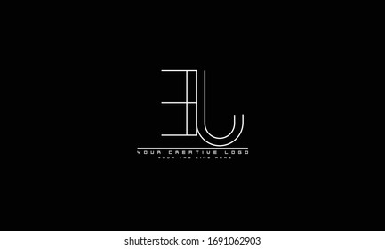 EJ JE abstract vector logo monogram template