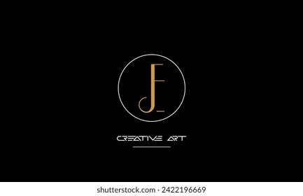 EJ, JE, E, J abstract letters logo monogram