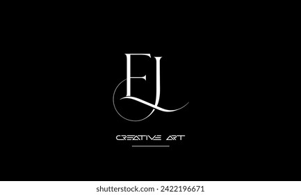 EJ, JE, E, J abstract letters logo monogram