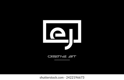 EJ, JE, E, J abstract letters logo monogram