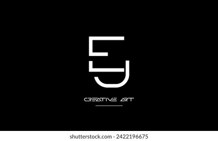 EJ, JE, E, J abstract letters logo monogram