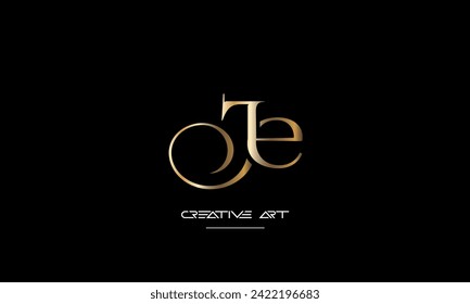 EJ, JE, E, J abstract letters logo monogram