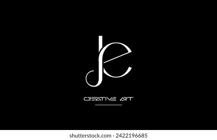 EJ, JE, E, J abstract letters logo monogram