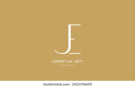 EJ, JE, E, J abstract letters logo monogram