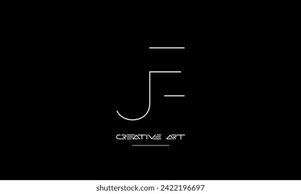 EJ, JE, E, J abstract letters logo monogram