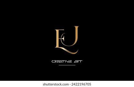 EJ, JE, E, J abstract letters logo monogram