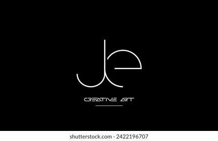 EJ, JE, E, J abstract letters logo monogram