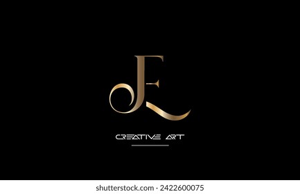 EJ, JE, E, J abstract letters logo monogram