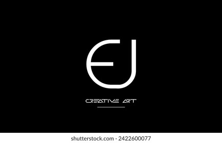 EJ, JE, E, J abstract letters logo monogram