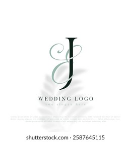 EJ, JE Initial Wedding Logo Monogram