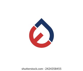 EJ JE logo design vector template