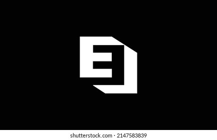 EJ Letter Logo Design Illustration