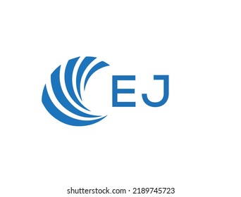 EJ  letter logo design on white background. EJ  creative circle letter logo concept. EJ  letter design.
