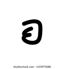 ej letter logo vector