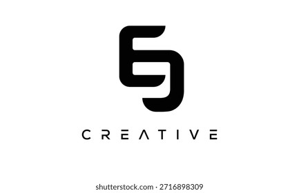 EJ Letter Monogram Logo for Modern Creative Brand Identity