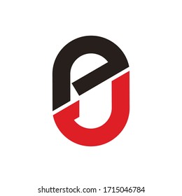 ej letter vector logo design