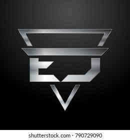 EJ Logo, Monogram, Metal