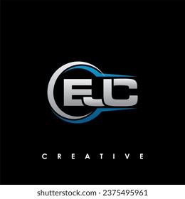 EJC Letter Initial Logo Design Template Vector Illustration