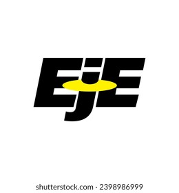 EJE brand name initial letters monogram.