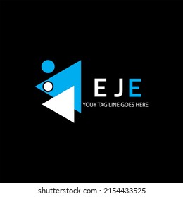 EJE letter logo creative design with vector graphic